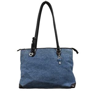 Brighton Collection Blue Paisley Shoulder Bag